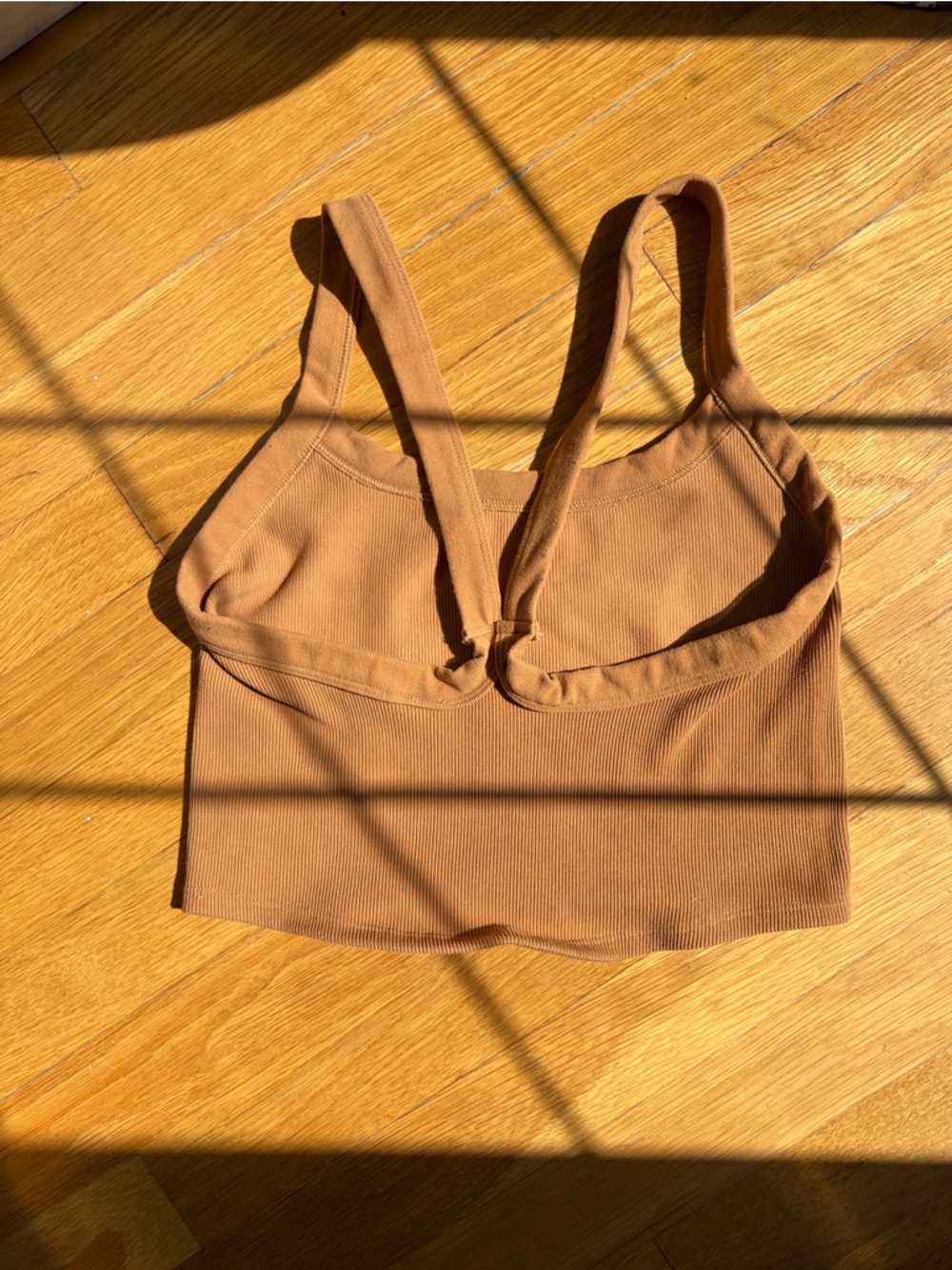 Free People Brown Ribbed Tank Top - Picture 2 of 7